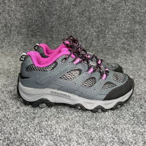 Merrell Moab 3 Shoes Big Kids Size 12.5 Grey Low Lace Waterproof Hiking Sneakers